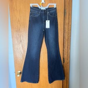 Risen dark was flare jeans